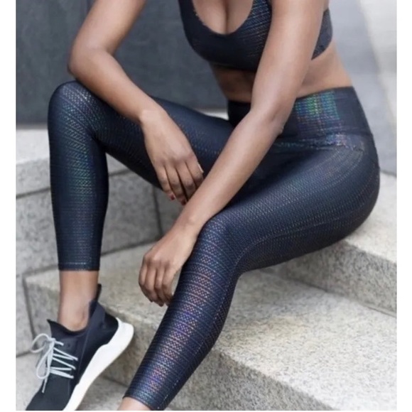 SPANX Pants - SPANX Black Iridescent Leggings